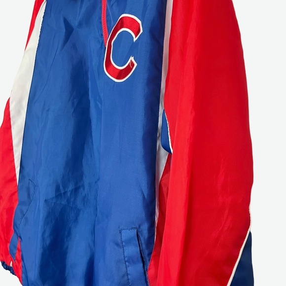GENERAL MERCHANDISE Chicago Cubs Red White Blue Windbreaker Baseball Jacket sz M - Picture 9 of 16
